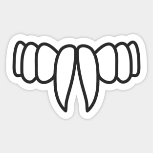 Nosferatu Teeth Sticker